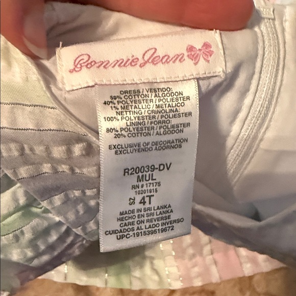 🖤BONNIE JEAN PASTEL EASTER DRESS SIZE 4T🖤 - Picture 8 of 9